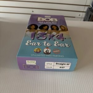 Bare Beauty The BOB 13x4 Ear to Ear Lace Wig 100% Virgin Human Hair Straight 10" 4/27