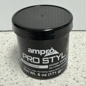 Ampro Pro Styl Super Hold Protein Styling Gel for Resistant Hair 6 oz