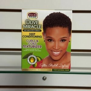African Pride Olive Miracle Curls & Coils Texturizer Kit